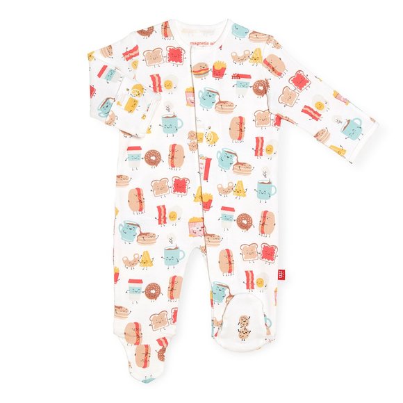 Magnificent Baby Other - Better Together Organic Cotton Magnetic Footie